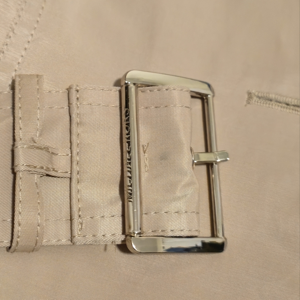 New Michael Kors Tan Hooded Trench Coat - Picture 7 of 9